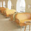 Banc rembourré en similicuir restaurant Cafe Casual