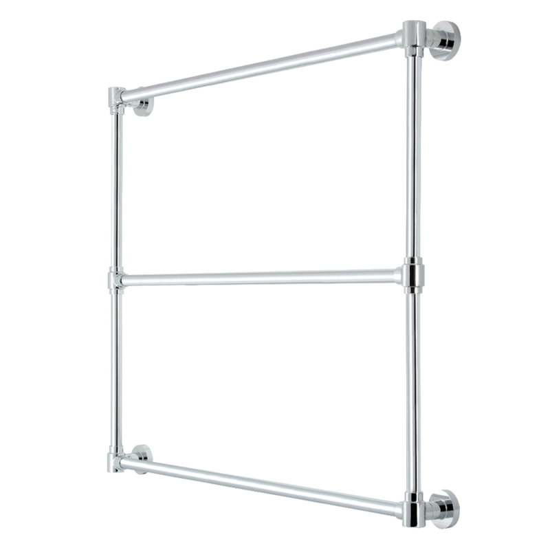 Kingston Brass Gallant 36-Inch Wall Mount 3-Bar Towel Rack, Polished Chrome