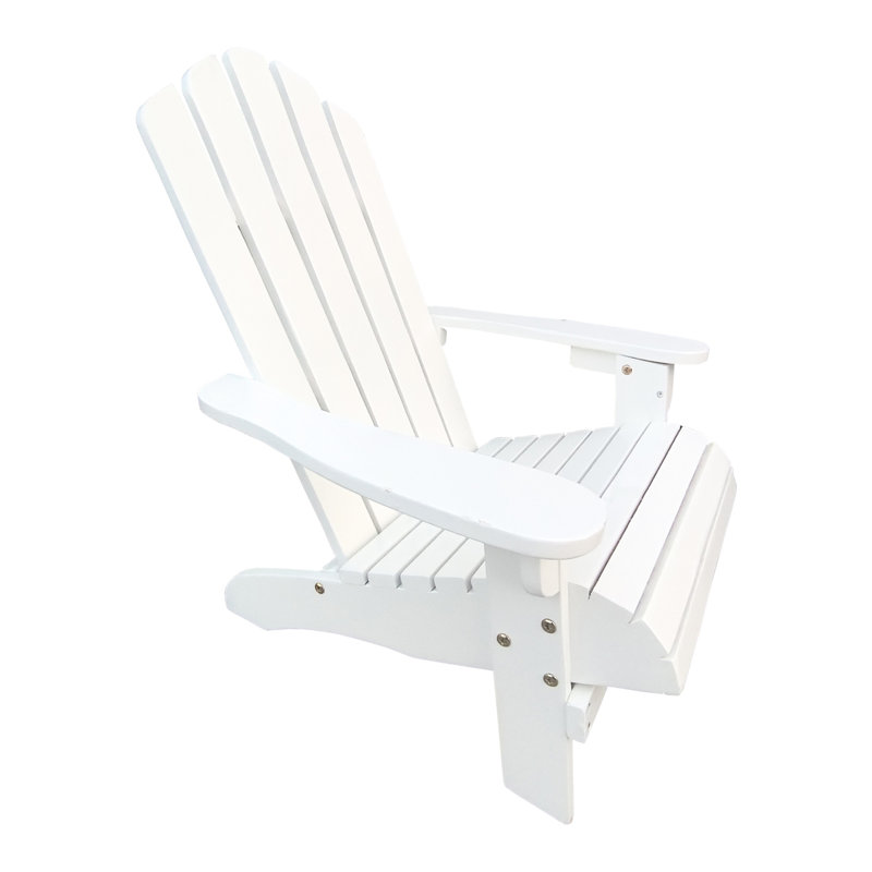 White Populus Wood 'S Chair - Comfortable And Versatile For Outdoor Indoor Areas, Easy Assembly, 110 Lbs Weight Load ' Patio, Porch, Deck, Garden, Poolside, Support