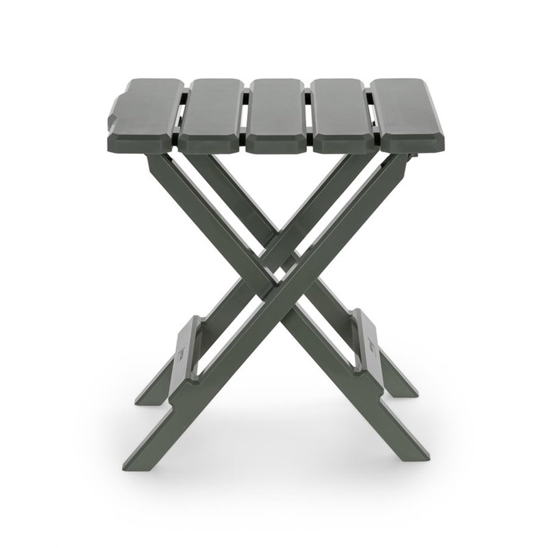 Sage Green Plastic Foldable Adirondack Camping Side Table