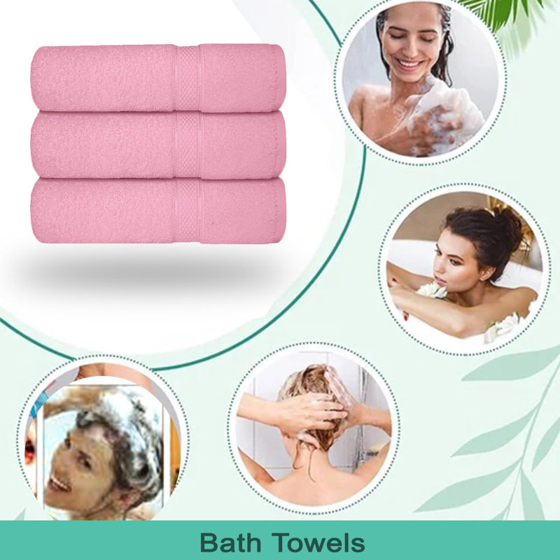 Nayelly Turkish Cotton Bath Towel,  Pink
