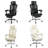 Mesh Ergonomic Office Chair with Footrest, Wheels 360 Swivel-595384201-595384205
