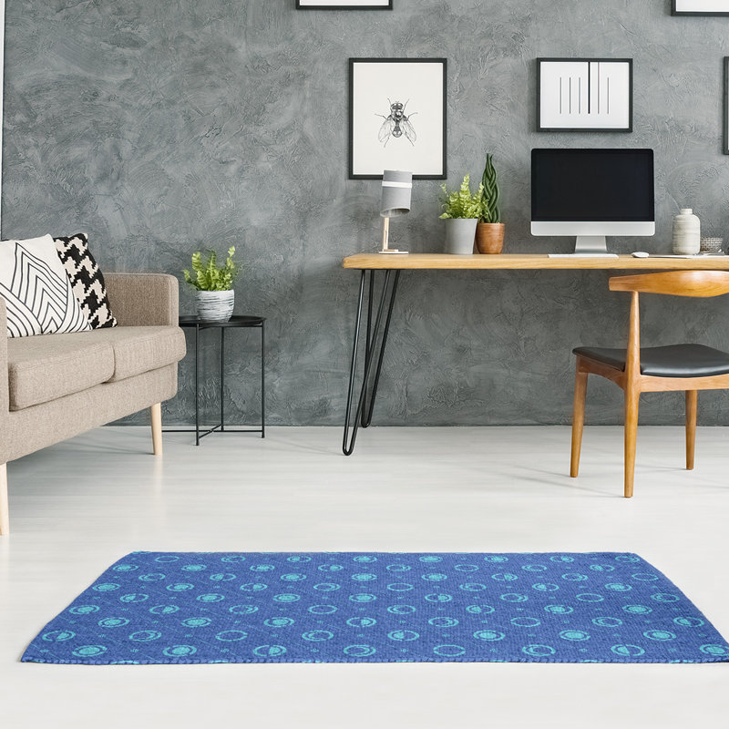 Chenille Geometric Indoor Rug, Rectangle 5' x 7'