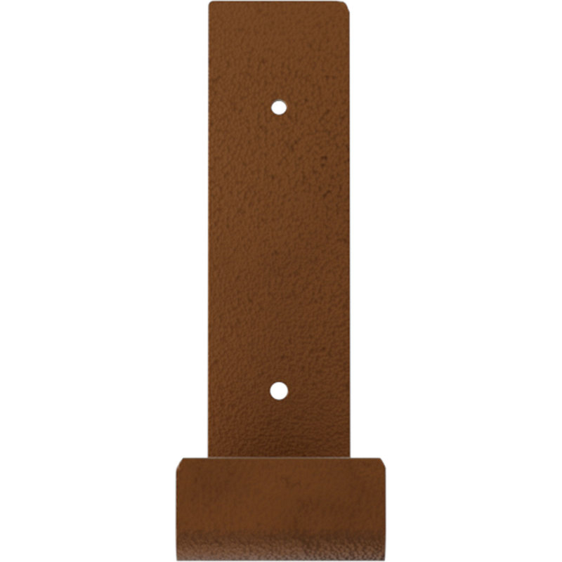 Hammered Copper 2"W x 12"D x 7"H Steel Shelf Bracket