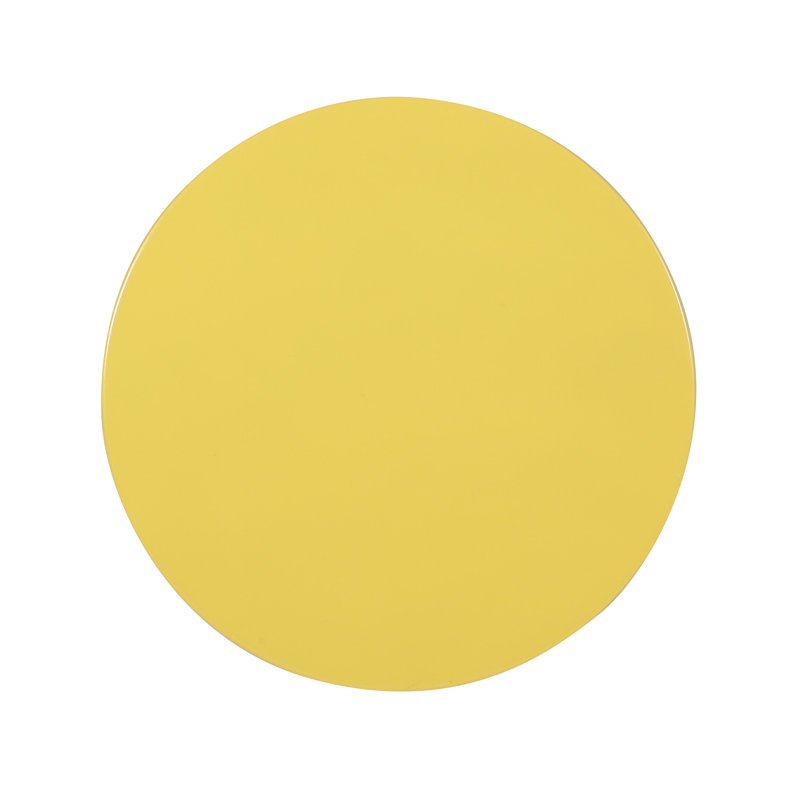 Table de bout d'extérieur en métal, 1, Jaune