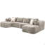Canapé modulaire modulaire de 135,4 po-1600999196