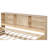 Twin Daybed With Side Bookshelves, Drawers, Charging, Natural Hue Size Tone-1270928659
