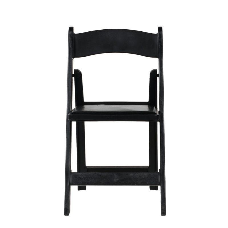 Chaise pliante en résine, Noir