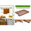  Planche à découper 100% bois massif Luxdecor 17,7 x 11,8 po (45 x 30 cm) sans colle - une seule planche à découper sans teinture-98614848
