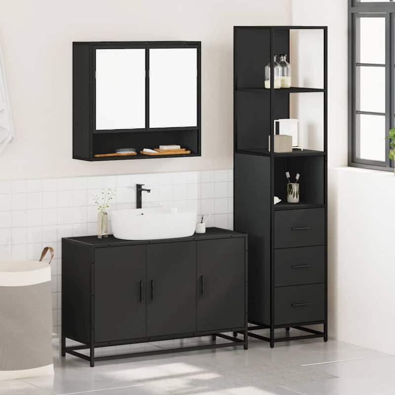 Bathroom Furniture Suite, Black