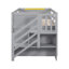 Lit simple, lit double en bois massif avec escalier, tablette et tablette-96437240