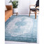 Tapis oriental turquoise Rizo Pat