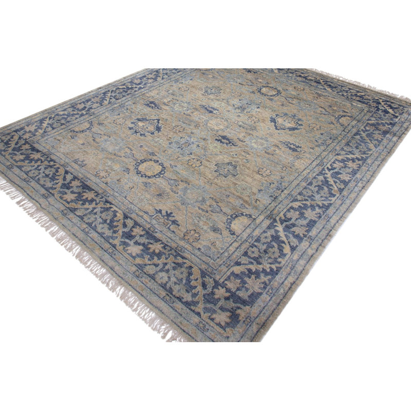 New Indian Sultanabad 2 Wool On Cotton 12Ft2inx14ft10in Taupe