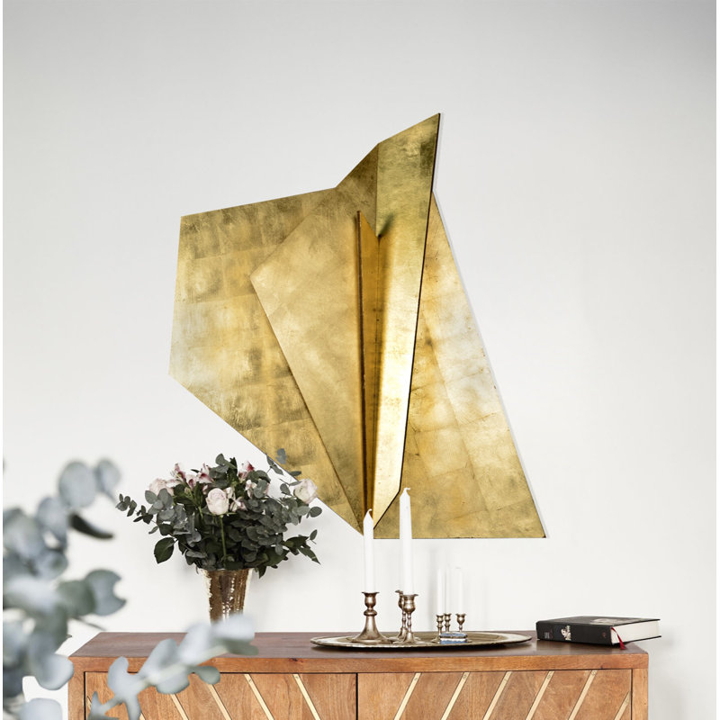 Modern Abstract Wall Decor on Wood