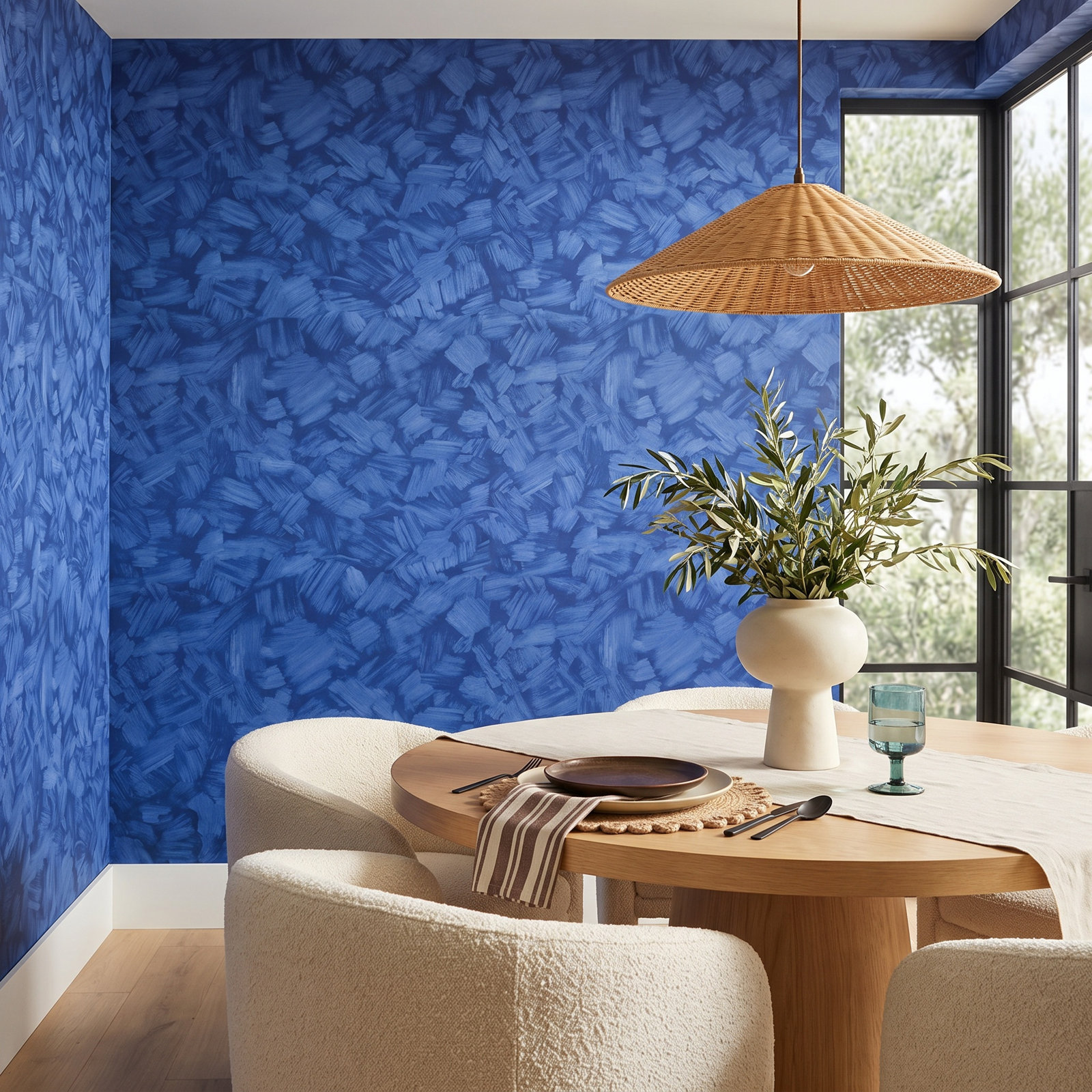 Backdrop Wallpaper Roll, Bright Blue