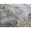 Tapis gris / bleu en laine noué à la main de conception unique 9 pi 1 po x 12 pi 1 po Mahruz