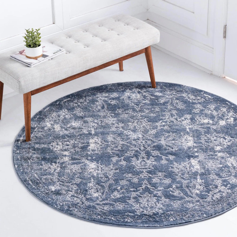 Geddis Oriental Indoor Rug, Round 5'3"