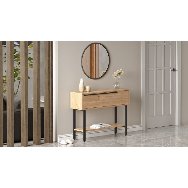 Buffet, Beige clair / Noir