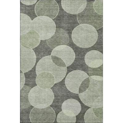 Premium Machine Washable Lubbers AMF1751 Geometric Rug