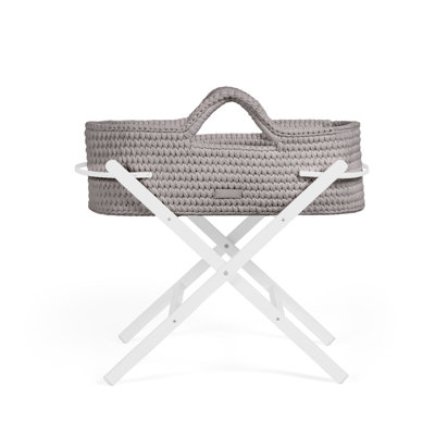 Nova Moses Basket & White Stand