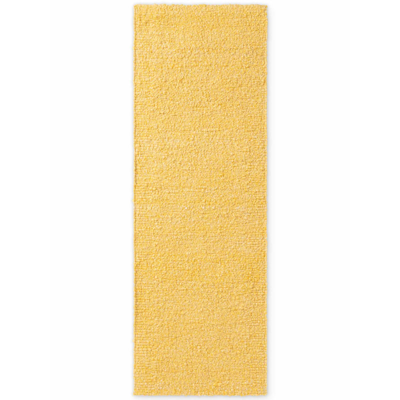 Despoina Hand Woven Area Rug, Yellow, Runner 80 x 200 cm
