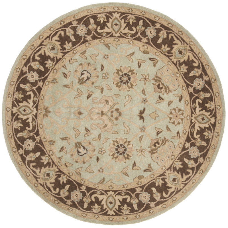 Dunbar Hand Tufted Wool Oriental Rug, Round 6'
