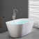42-7/8 In. 1-Handle Freestanding Tub Faucet With Hand Shower Head
