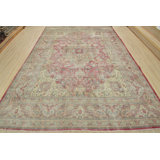 Vintage One-of-a-Kind 10'1'' X 12'11'' 1970s Wool Area Rug in Red
