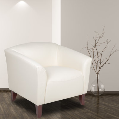 HERCULES Imperial Series LeatherSoft Chair with Cherry Wood Feet