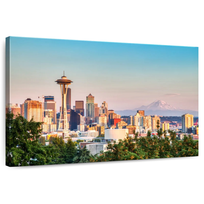 Sireci Seattle Cityscape, 20" H x 30" W