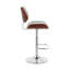 Tabouret de bar pivotant à hauteur réglable avec base à piédestal Attie-1312629160-1312629163