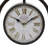 Rustic Analog Metal Tabletop Clock in Brown/Beige/Blue/White