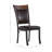 Luker 5-Piece Round Metal and Manufactured Wood Dining Set with Faux Leather Upholstered Chairs