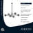 6 - Light Dimmable Sputnik Modern Linear Chandelier