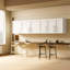 Armoire de rangement murale empilable, P 11,81 po x l 31,50 po x H 29,92 po