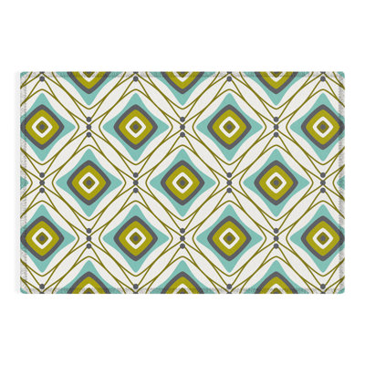 Tapis rectangulaire Iyanna avec envers antidérapant