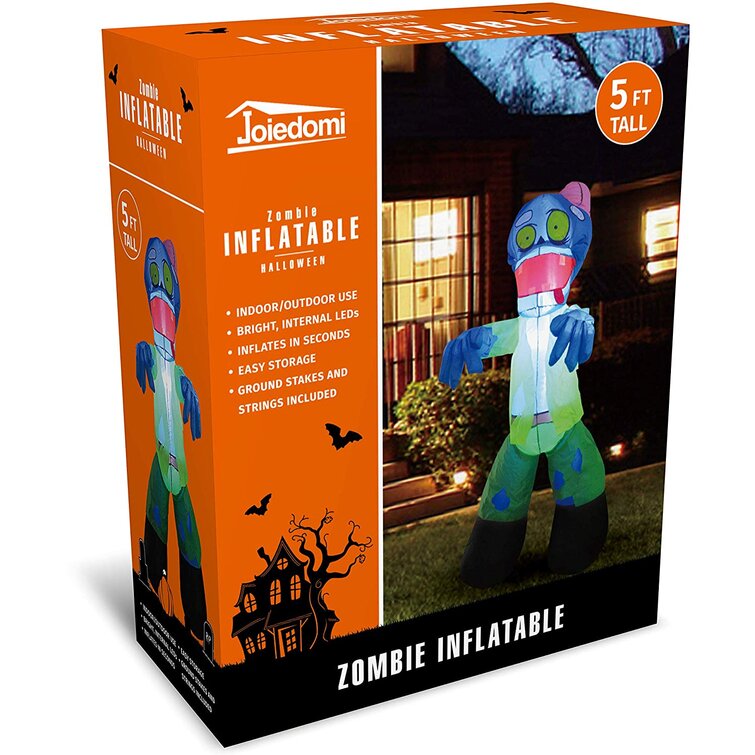 The Holiday Aisle® Halloween Inflatable 4FT Zombie Halloween