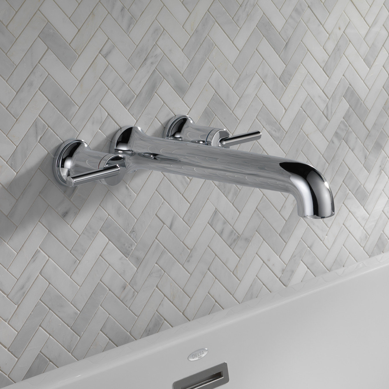 Trinsic Wall-Mounted Tub Spout, Stainless Steel