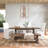 Caleb 78" Dining Table Distressed Brown
