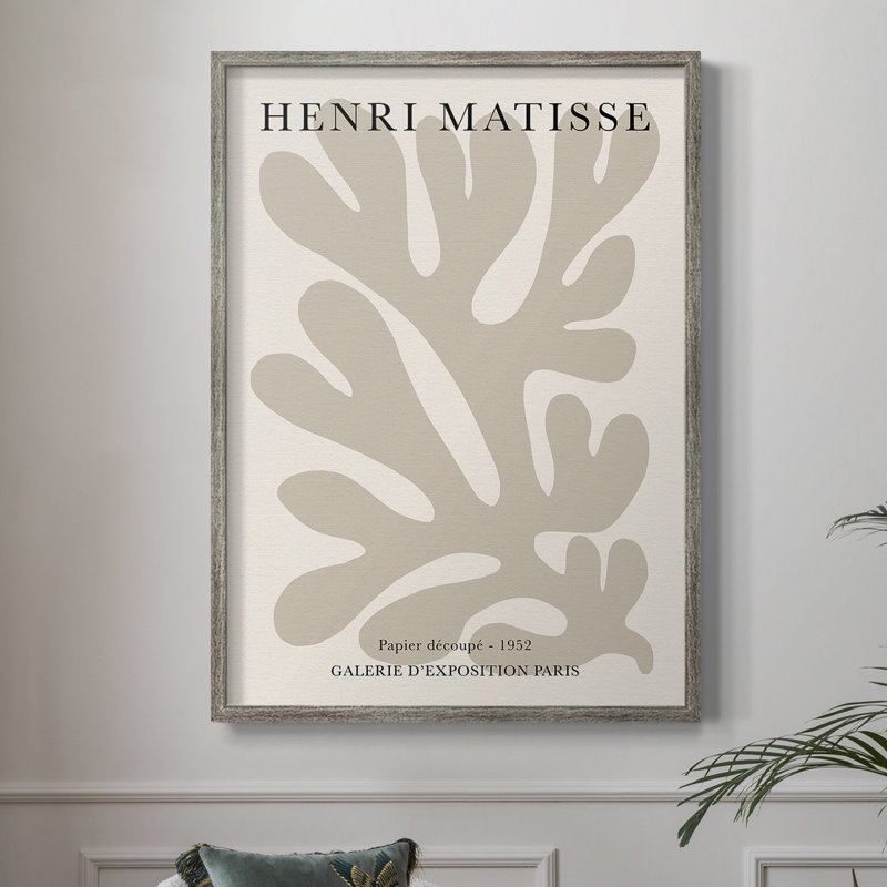 Matisse CCV III, reproduction d'art encadrée - bois massif, H 30 po x l 24 po