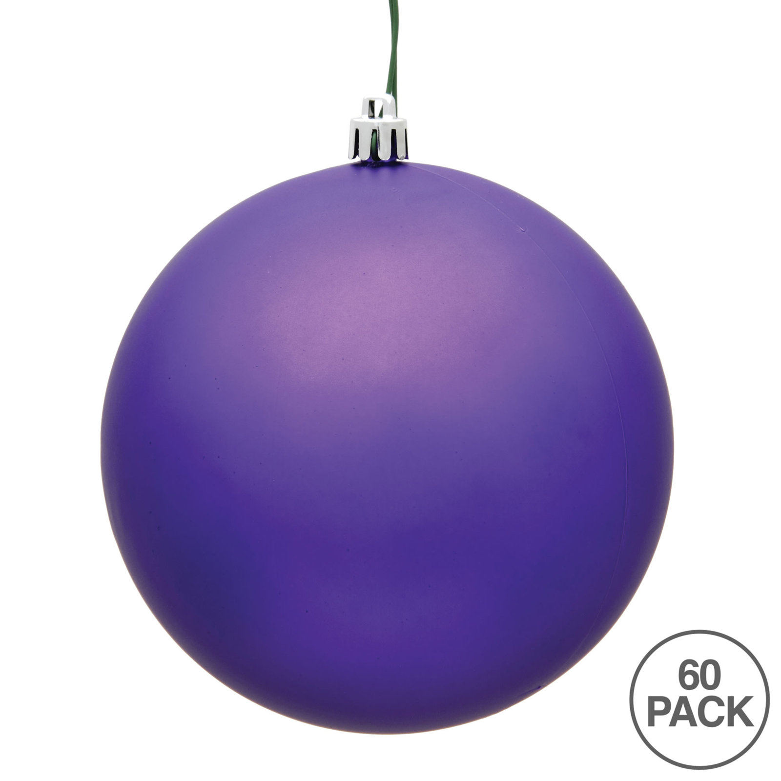 4" Shatterproof Bauble, Matte Purple