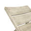 Chaise longue inclinable avec table en acacia 78,75 po Curtis-1852027977