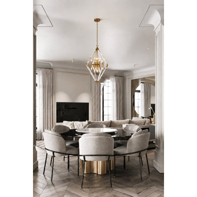 Lustre prisme moderne 16 lumières