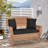Armbruster 52 " W Straight Wicker Loveseat with Cushions-918941370-918941371
