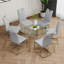 Table ronde en verre de style moderne