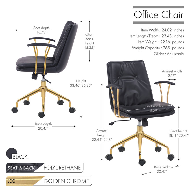Heavynn Task Chair, Black