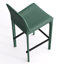 Tabouret de bar H 26 po entièrement assemblé, tabouret de bar rembourré en cuir Saddle avec siège rembourré, tabouret de bar à hauteur de comptoir avec repose-pieds à structure en métal pour îlot de cuisine, vert-2110765625-2110897007