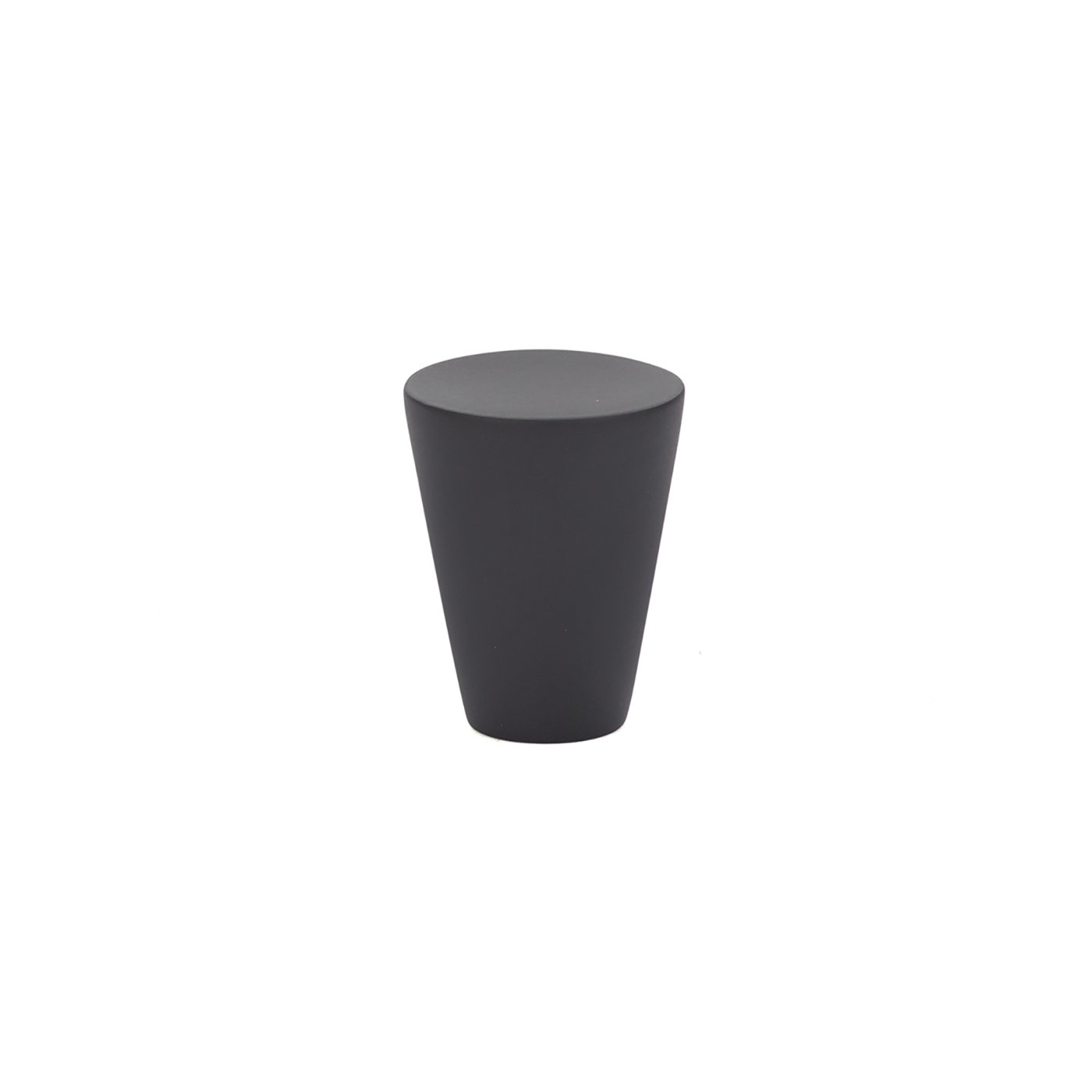 Conical Knob Knob, Flat Black, 0.62" H x 0.62" W x 1.12" D