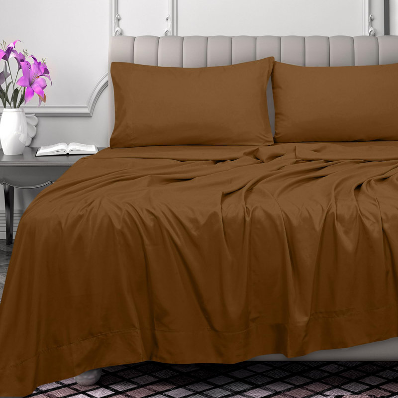 Royale Linens 300 Thread Count 100% Long Staple Combed Cotton Flat Sheet - Super Soft - Top Sheets - Flat Sheet Sold Separately - Breathable, Cool & Crisp Percale Sheets Only