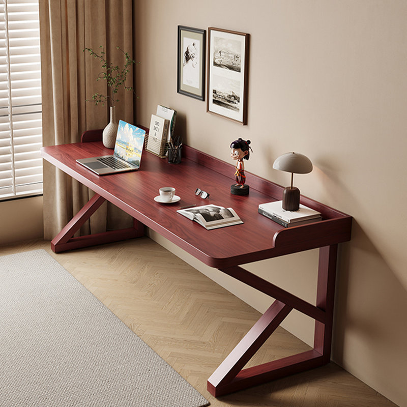 Bureau rectangulaire en bois massif, Image, H 29,53 po x l 62,99 po x P 27,56 po